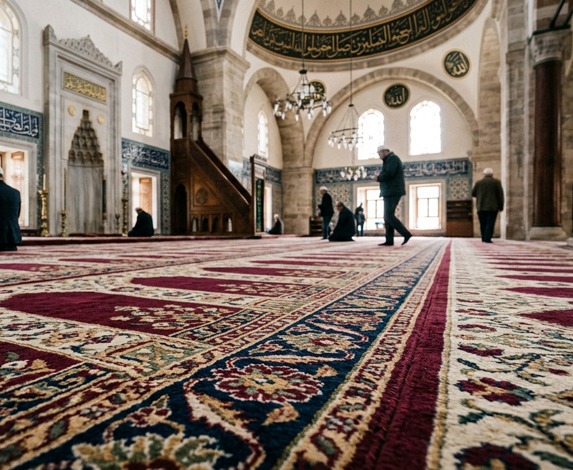 Yün Cami Halısı-Altın Demirci Cami Halıları